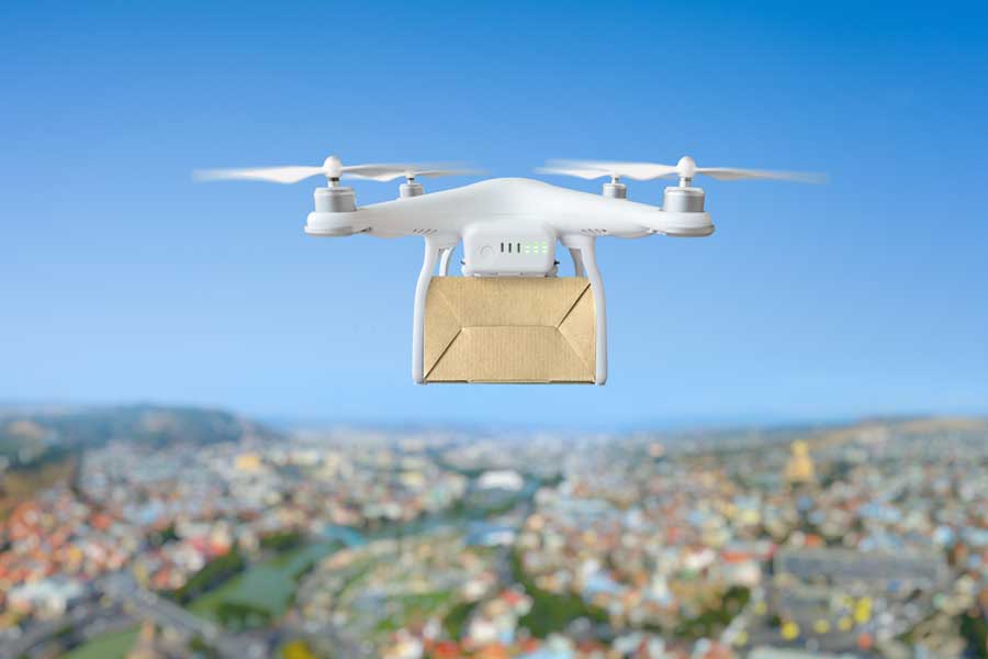 Reshaping multimodal logistics with drones